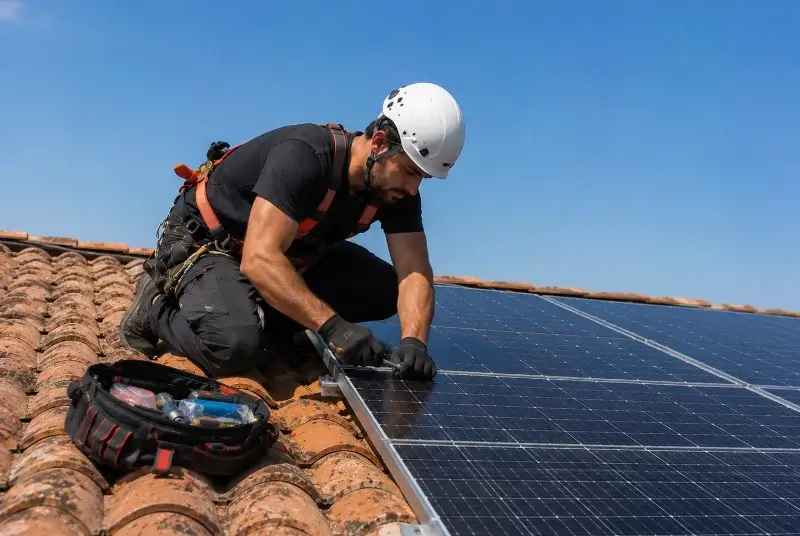 Maintenance et monitoring de panneaux solaires à Reynès